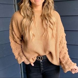 &Merci Bubble Sleeve Sweater